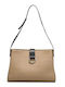 Leather bag with adjustable strap MASHA Beige