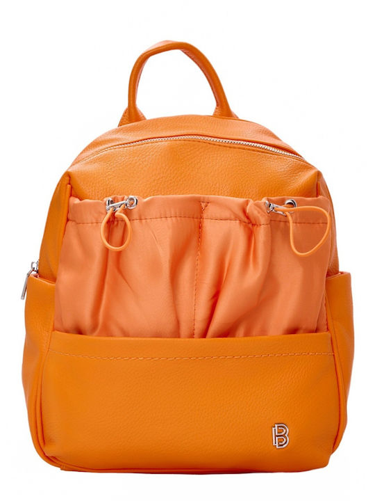 Bag to Bag Γυναικεία Τσάντα Πλάτης Πορτοκαλί
