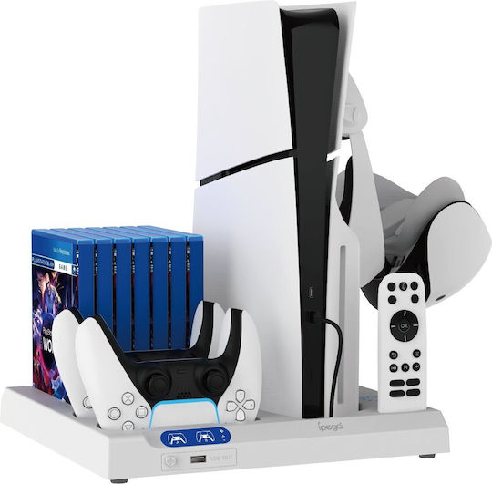 iPega P5s028 Зарядна станция за 2 контролера PS5 Черен