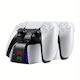 Snd-462a Charging Station for 2 controllers PS5 with LED lighting White