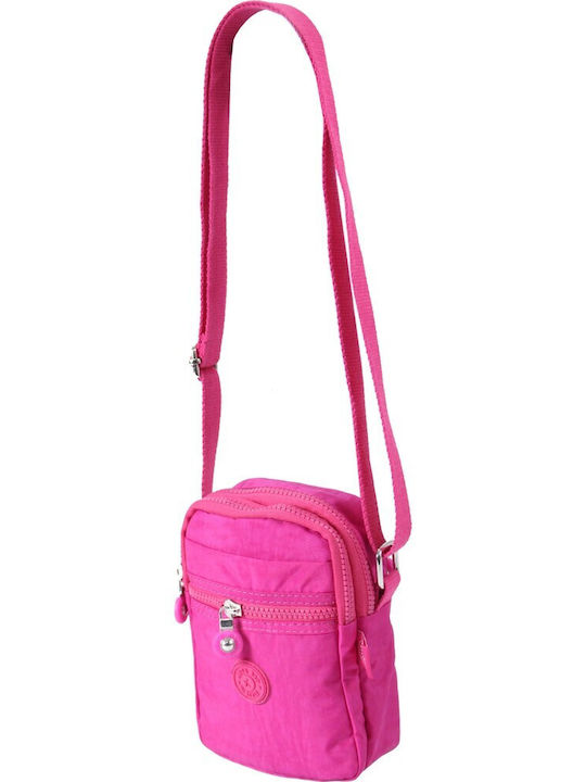 Mega Bag Γυναικεία Τσάντα Χιαστί Ροζ