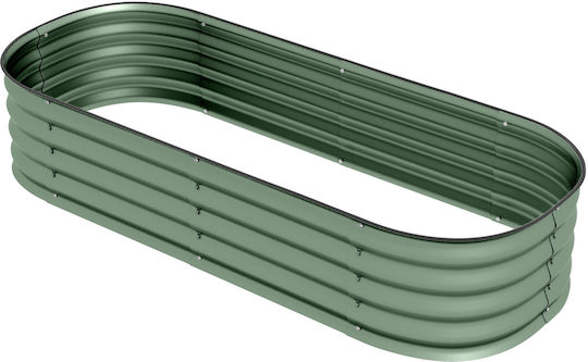 Outsunny Blumenkasten Metallisch Green 150x62x30cm.