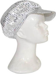 Silver Carnival Hat with Sequils