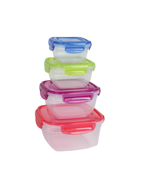 Homeplus Lunchbox Kunststoff Mehrfarbig 275ml 4Stück