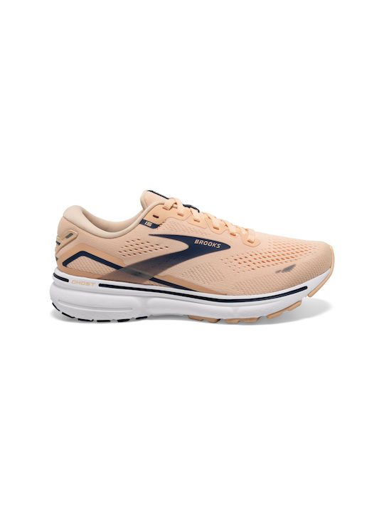 Brooks Ghost 15 Γυναικεία Running Apricot / White
