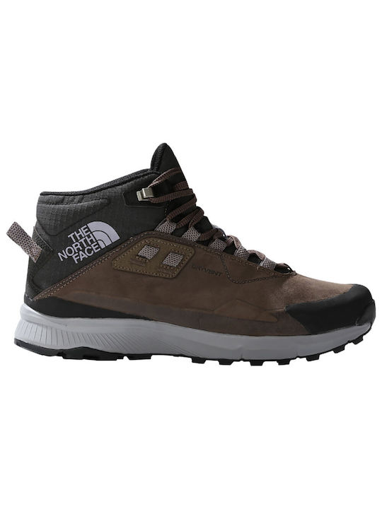 The North Face Leather Men's Hiking Shoes Waterproof Brown