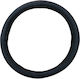 Guard Car Steering Wheel Cover with Diameter 40cm Leather Black with Black Stitching