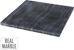 JK Home Decoration Rectangular Marble Chopping Board Black 30x30cm