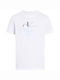 Calvin Klein Monogram Bluza Bărbătească cu Mânecă Scurtă White