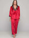 Milena by Paris Winter Women's Velvet Onesie Pyjama Ruby