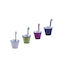 Flower Pot Hanging Set 6pcs Metallic 87059503008