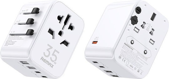 Remax RP-U11 Adaptor Priză de la Universal în Universal