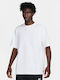 Nike Bluza Sportivă pentru Bărbați cu Mânecă Scurtă White