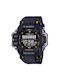 Casio Watch Chronograph Battery with Black Rubber Strap