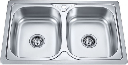 Inter Ceramic Ick 8050 S Drop-In Μ80xΠ50cm Silber