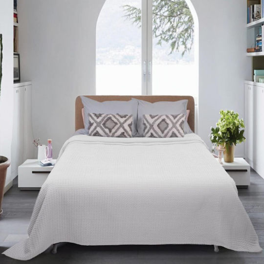 Flamingo Pablo Κουβέρτα Πικέ Μονή 160x250εκ. Λευκή