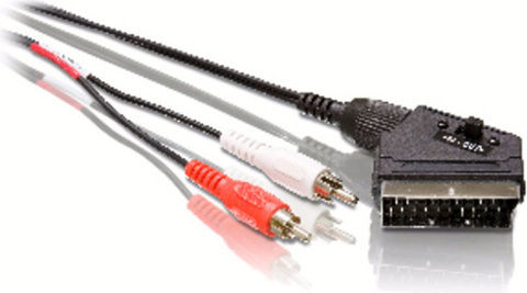Philips Cable Scart male - Composite male 1.5m Black 50-GRO-0-91