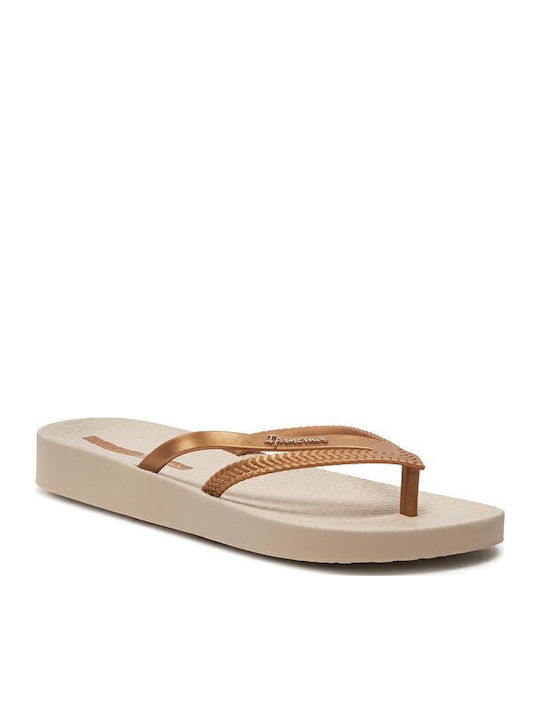 Ipanema Bossa Soft Women's Flip Flops in Gold C...