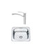Inter Ceramic Ένθετος Νεροχύτης Inox Μ48xΠ42cm Ασημί
