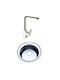 Inter Ceramic Ένθετος Νεροχύτης Inox Μ49xΠ49cm Ασημί