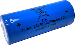 26650 12000mAh 4.2V 1τμχ 26650 12000mAh 4.2V 1τμχ
