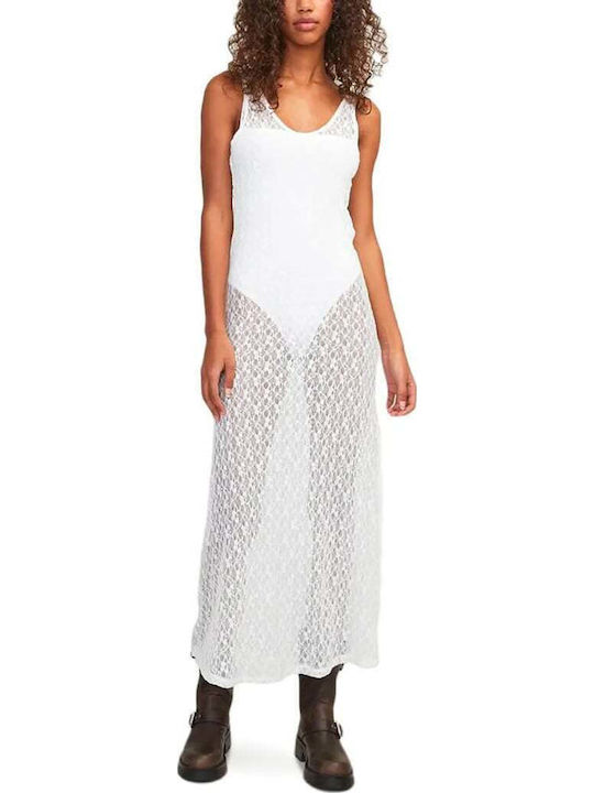 Summer Maxi Knitted Dress White