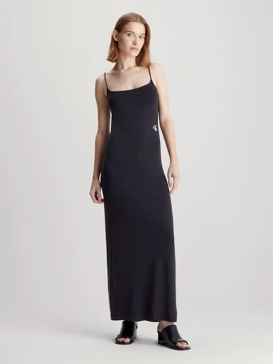 Calvin Klein Maxi Φόρεμα Μαύρο