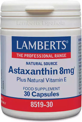 Lamberts Astaxanthin 8mg 30 κάψουλες