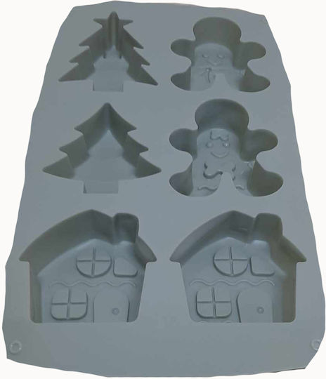 ForHome Silicone Chocolates 6 Cups Baking Pan 29x17.5x2cm