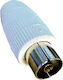 Matel Electronics Stecker Koaxial weiblich Weiß (PF75)