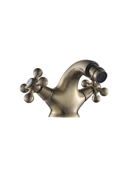 Inter Ceramic Algara Mixing Sink Faucet Bronze