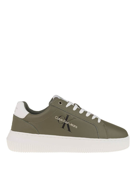 Calvin Klein Flatforms Sneakers Dusty Olive / B...