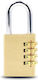 Bronz Lăcăt Potcoavă Combinație 50mm Yellow 1buc