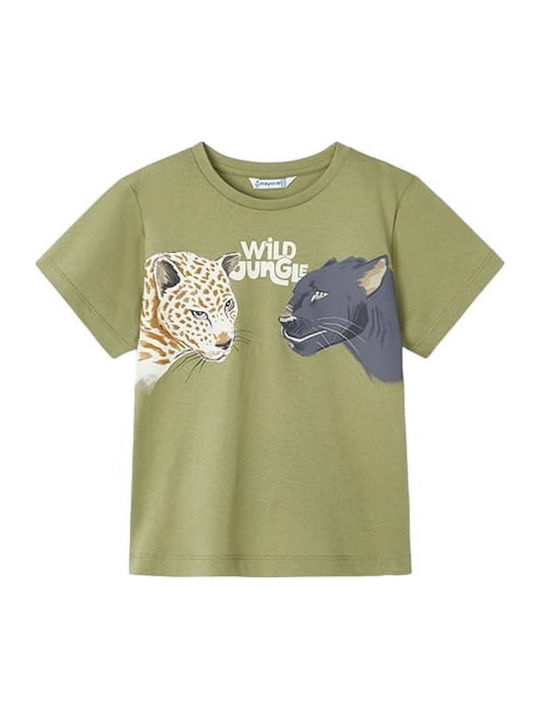 Mayoral Kids' T-shirt Green wild jungle