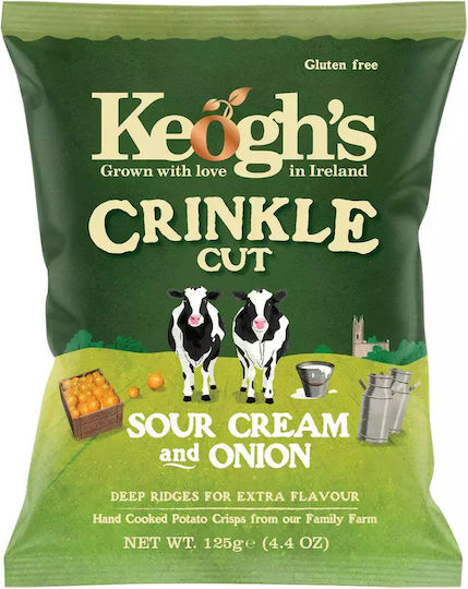 Keogh's Chips με Γεύση Sour Cream & Κρεμμύδι 125gr