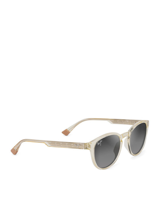 Maui Jim Унисекс Слънчеви Очила с Прозрачна Пластмасова Рамка и Сив Преливащ Лещи