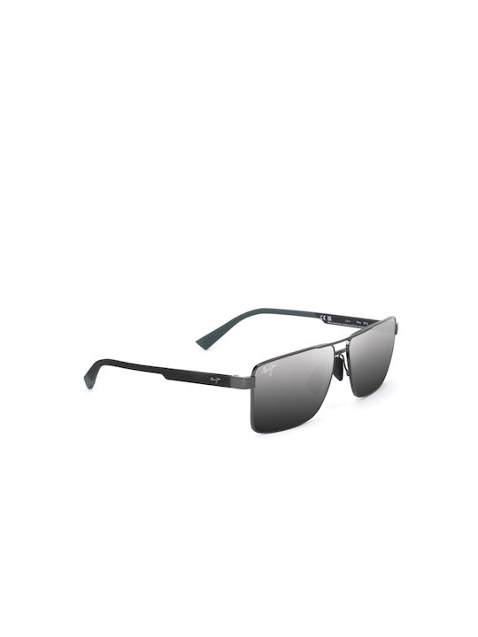 Maui Jim Men's Sunglasses with Gray Metal Frame and Gray Lens DSB621-02