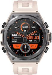Microwear Y10 Smartwatch με Παλμογράφο (Khaki)