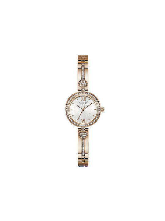 Guess Watch with Pink Gold Metal Bracelet