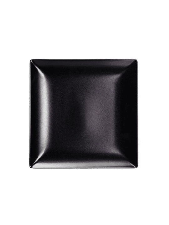 AXA Porcelaine Teller Untiefe Platz Schwarz 16x16cm