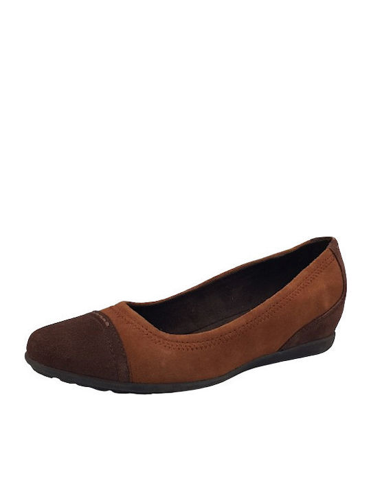 Anatomic Leather Ballerinas Tabac Brown