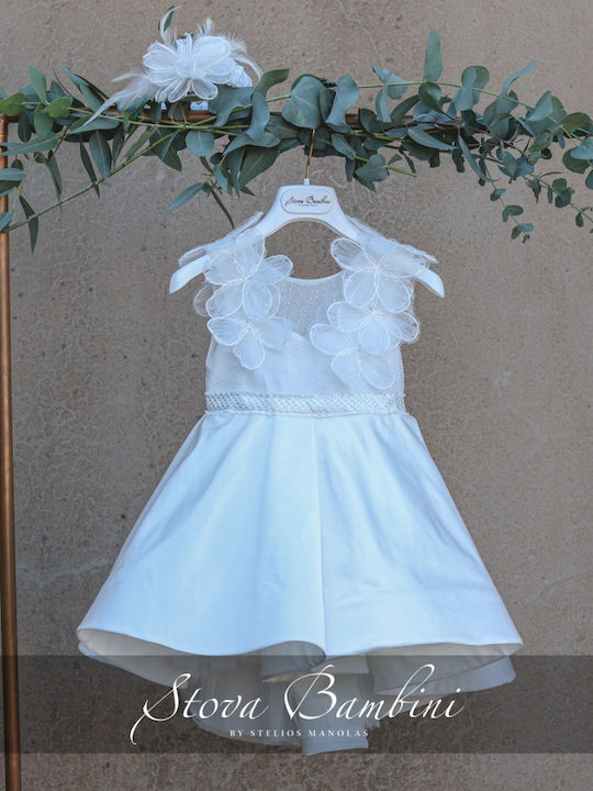 Stova Bambini Weiß Taufkleid aus Tüll