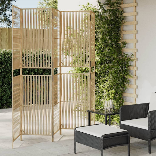 vidaXL Dekorativer Raumteiler aus Rattan 245x200cm