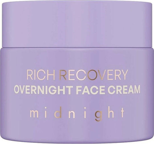 Nacomi Midnight Богат Крем за Лице Нощен Крем за Хидратация Против Стареене и Възстановяване с Пробиотици 40ml