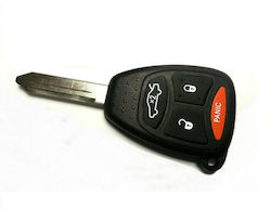 Car Key Shell with Blade with 4 Buttons for Chrysler