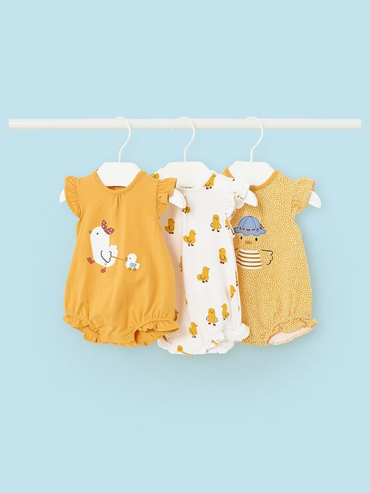 Mayoral Set Baby Strampler Kurzärmelig Yellow