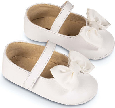 Babywalker White Baptism Leather Pumps