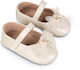 Babywalker Ecru Baptism Leather Pumps