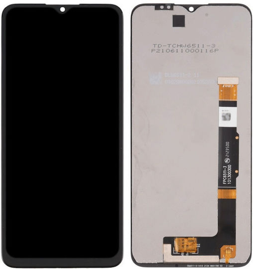 Screen with Touch Mechanism for TCL 305 / 306 / 30 SE 6165 / 30E 6127A 6127I (Black)