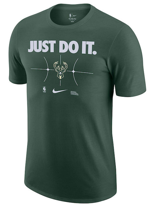 Nike Bărbați T-shirt Sportiv cu Mânecă Scurtă Verde